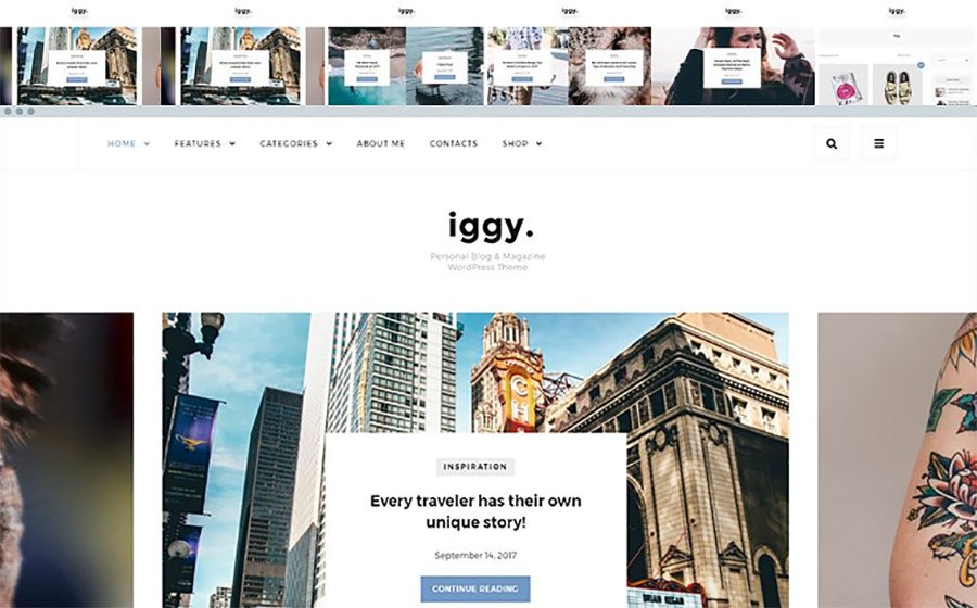 Iggy - Clean Blog & Magazine WordPress Theme