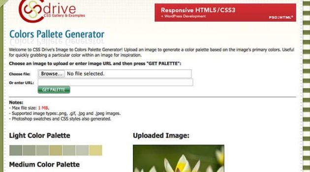 css-drive-color-generator for the web