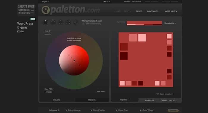 paletton - color palette generator