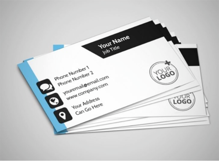 business card example