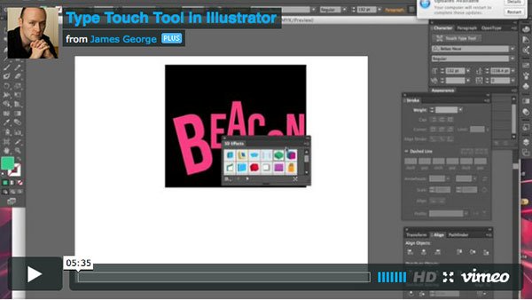 The Type Touch Tool In Adobe Illustrator